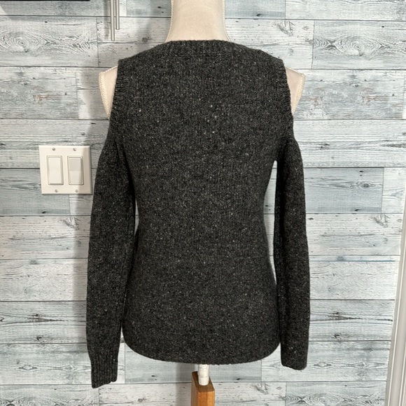 REBECCA MINKOFF WOOL ALPACA COLD SHOULDER SWEATER - Picture 9 of 12